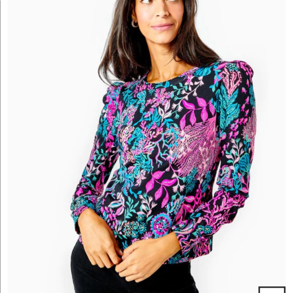 NWT Lilly Pulitzer Jansen Sweatshirt Size Large